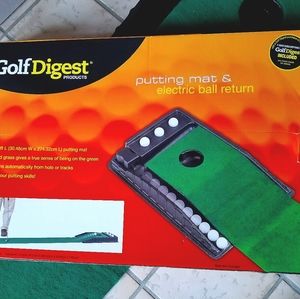 Putting Mat with Electrical Ball Return